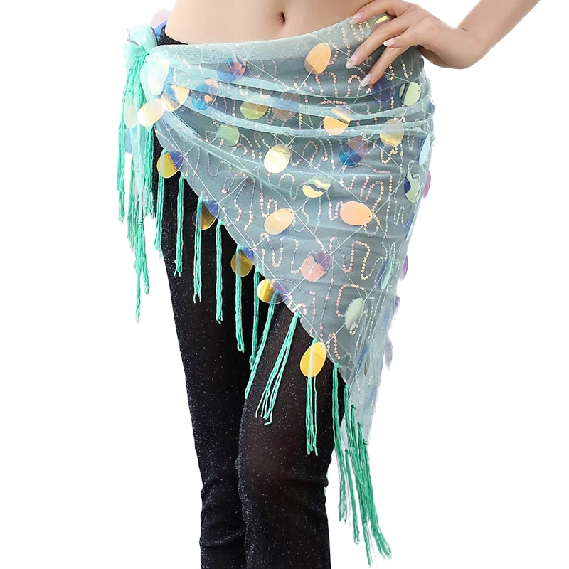 

Indian Dance Performance Costume Accessories Girdle Multicolor Belly Dance Waist Chain Tassel Hip Scarf Dance Practice Waistband