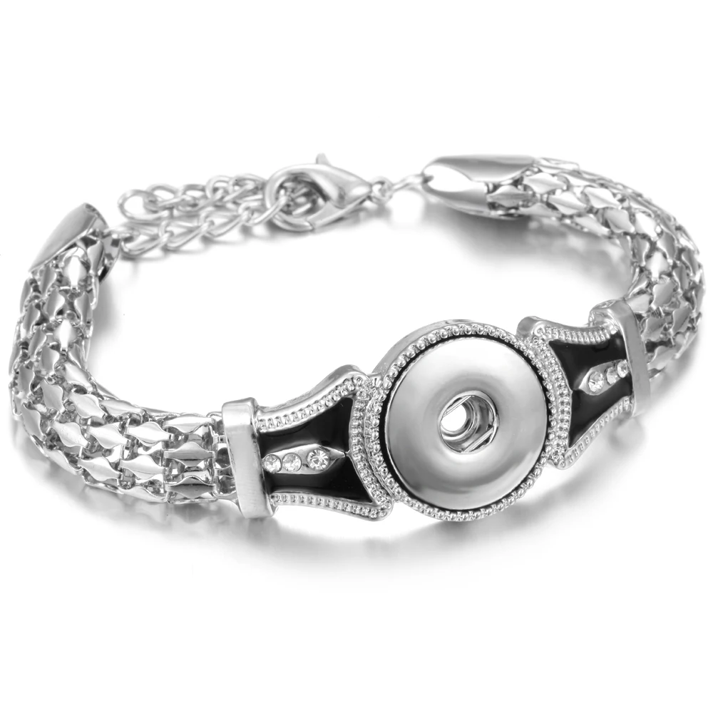 Новые металлические браслеты с кнопками богемная Регулируемая цепочка золотой