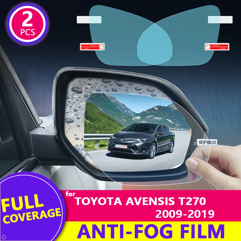 Плёнка дождь с полным покрытием для зеркала заднего вида прозрачная