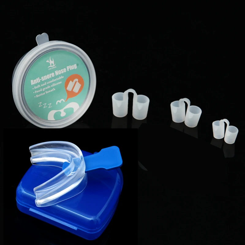 

Анти храп безопасный силикон дышать решения Стоп храпа от полости силиконовый мундштук с ящик держит товары для сна инструменты Уход за лиц...