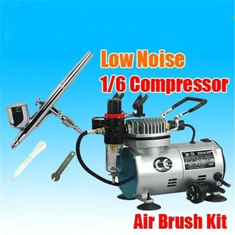 Onnfang Аэрограф Высокое качество одноцилиндровый поршневой компрессор 1/5HP масло