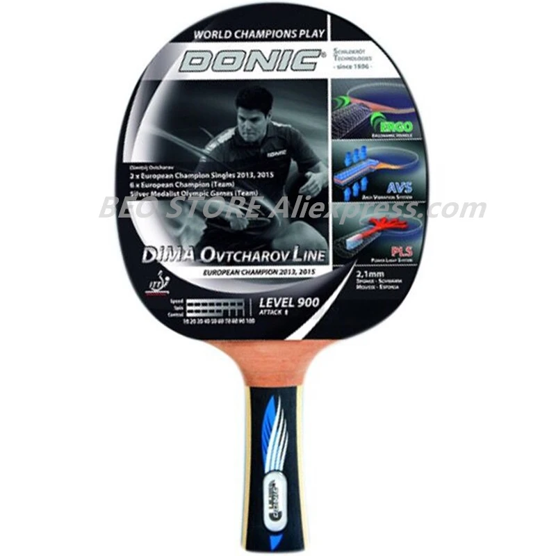 

DONIC DIMA OVTCHAROV Line 900 WORLD CHAMPIONS PLAY Table Tennis Racket Original DONIC Ping Pong Bat Paddle