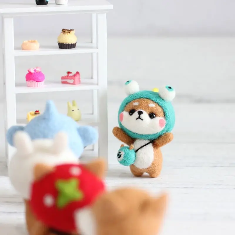 Хомяк животное кукла Шерсть Войлок ремесло DIY не законченный набор для рукоделия