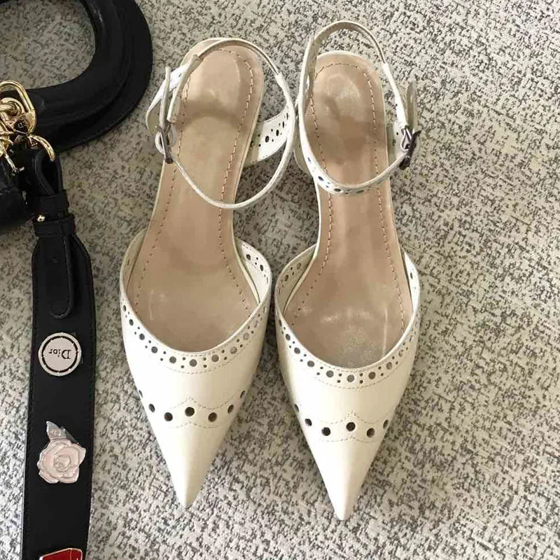 Женские туфли-лодочки из натуральной кожи милые элегантные туфли с острым носком