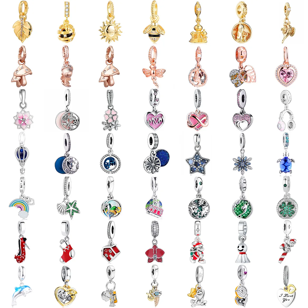 

Бусина-подвеска из серебра браслет, ювелирные изделия с бриллиантами пробы, 925 пробы