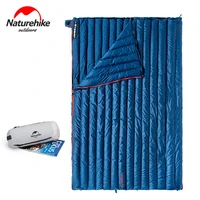 naturehike 850fp envelope sleeping bag winter outdoor camping ultralight waterproof goose down splicing sleeping bag nh17y010 r
