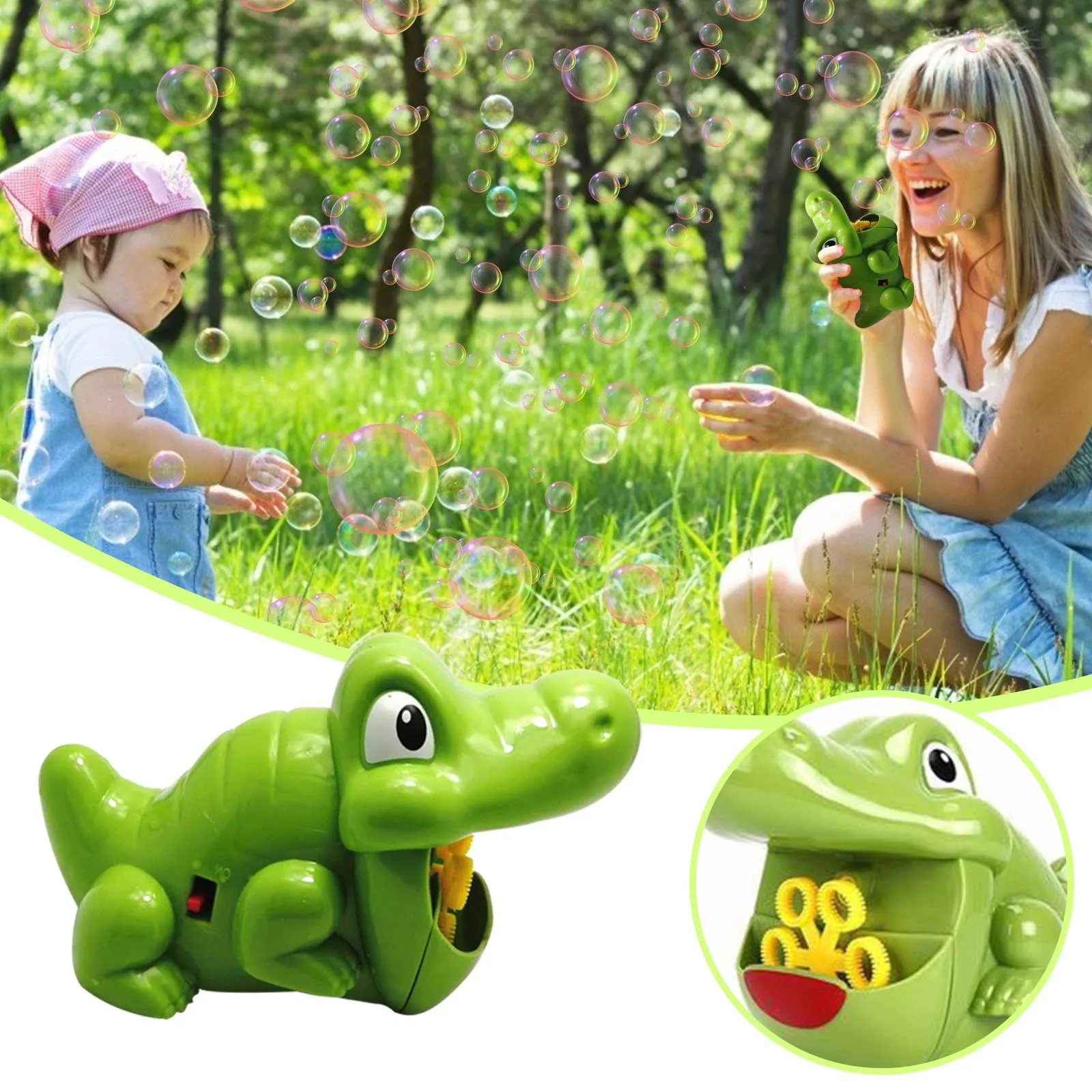 

Children's toy bubble machine, automatic bubble blowing, portable bubble machine 1000 bubbles per minute млне пђзѬи 40*