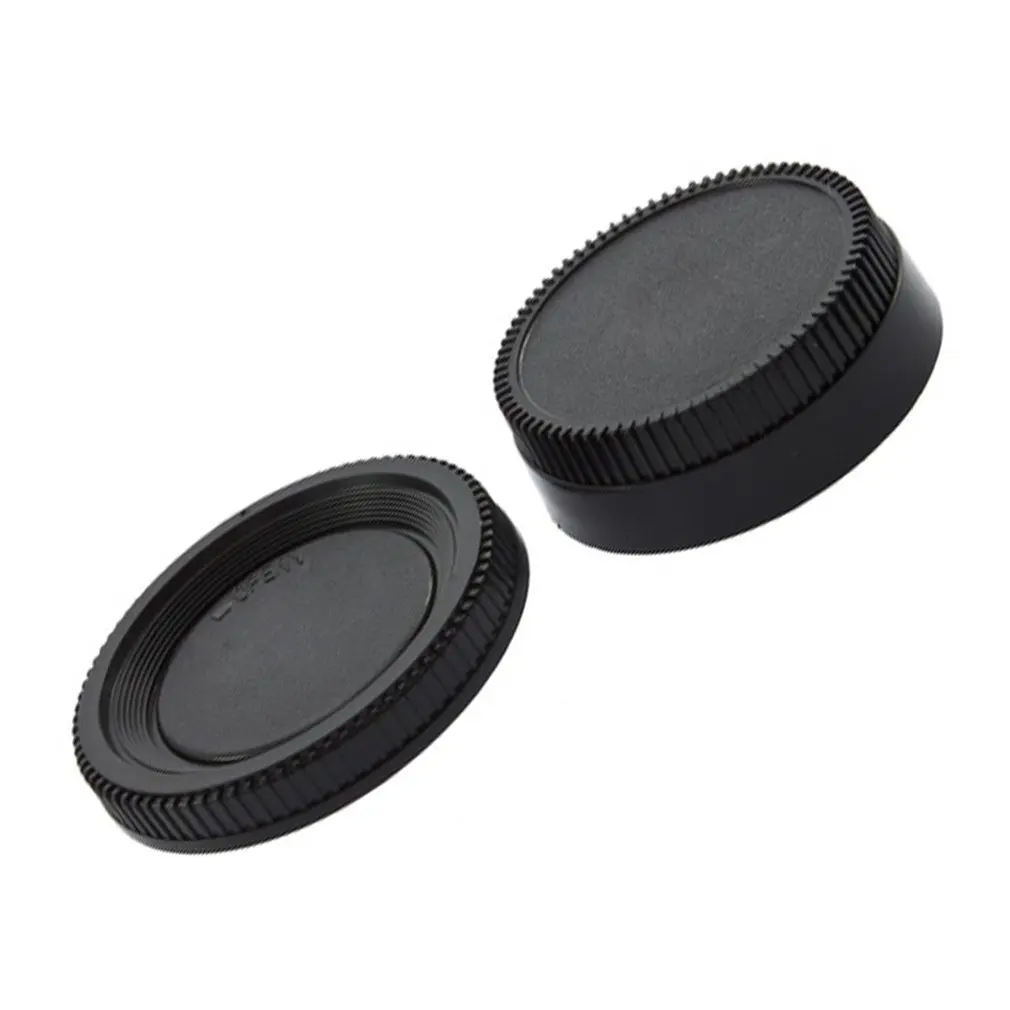 Camera Rear Lens Cap Cover + Camera Front Body Cap For Nikon D3400 D3300 D3100 D5500 D5300 D7200 D7100 D750 D500 D40 DSLR Camera