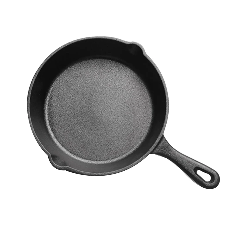 

Cast Iron Non-Stick Skillet Frying Pan for Gas Induction Cooker Egg Pancake Pot Kitchen Dining Tools Cookware