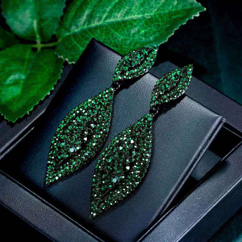 Женские серьги-капельки Cерьги с кристаллами висячие эстетические Свадебные