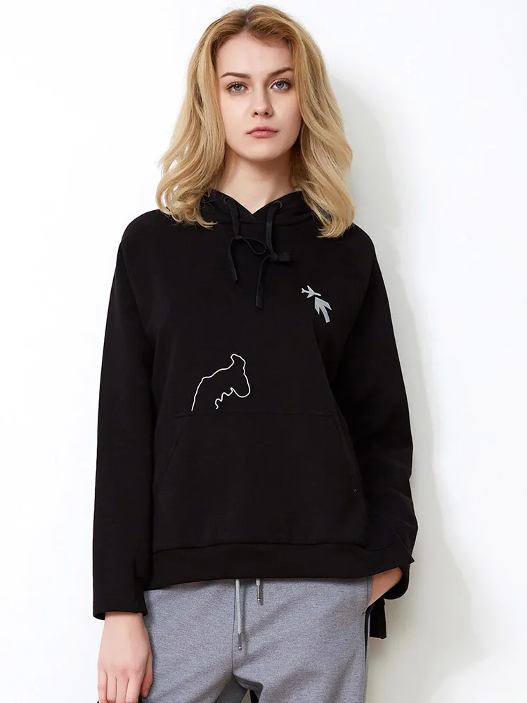 

Сидячая Женская толстовка BOSIDENG, Весенняя осенняя одежда, высокое качество B80716054