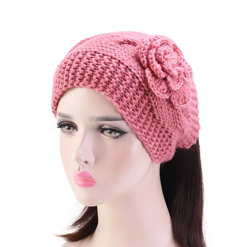 New fashion Handmade crochet flower headwrap knit headband winter turban Women Headband Winter Ear Warmer hair accessories