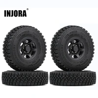 injora 4pcs 1 55 beadlock plastic wheel rim tires for rc crawler car axial ax90069 d90 tf2 tamiya cc01 lc70 mst jimny
