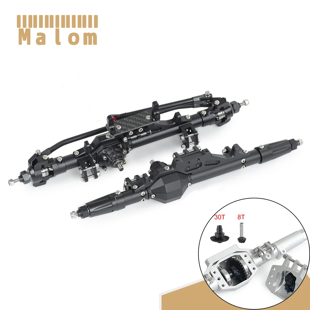 

Алмазная металлическая полная передняя и задняя ось CNC для 1/10 RC Crawler Rock Racer Axial Wraith 90018 RR10 03016