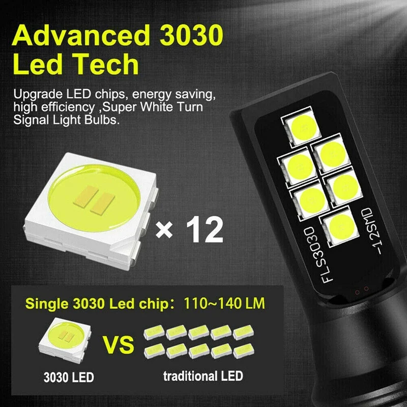 2X HB4 9006 светодиодный туман светильник лампочка передовые 3030 SMD дневные ходовые