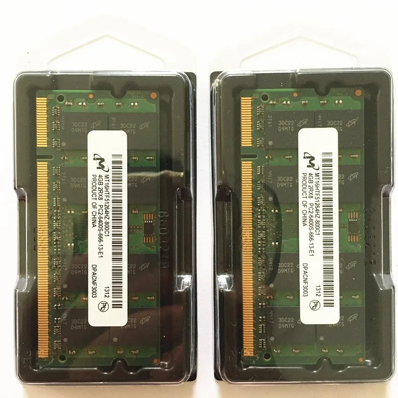 Micron 2GB 4GB 8GB PC2-6400 800MHZ DDR2 200PIN ноутбук sodimm оперативная память для компьютера |