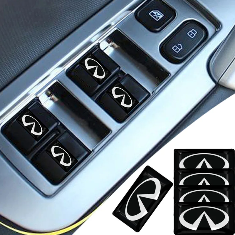 

10pcs Fashion Car Steering Wheel Small Decorative Emblem Sticker For Infiniti FX35 Q60 Q50 Q30 ESQ QX30 QX50 QX60 QX70 JX35 G35