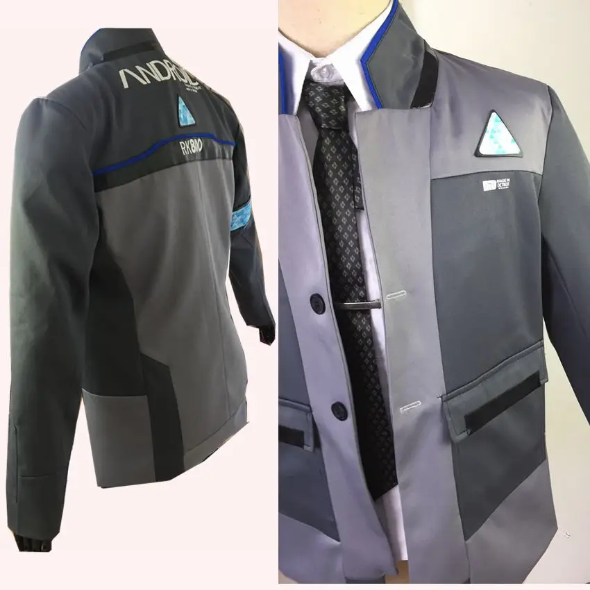 Детройт стать человеком Косплей костюмы Коннор костюм Хэллоуин Вечеринка