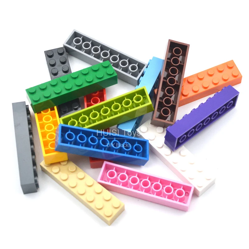 Набор детских пластиковых строительных блоков развивающие игрушки детали