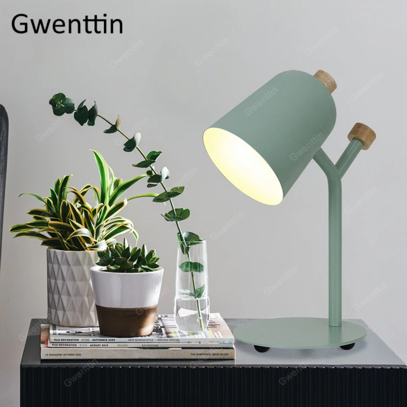 Современные железные настольные лампы настольная лампа для чтения спальни кровати прикроватные