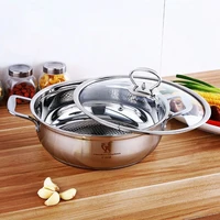 cookware 304 stainless steel soup pot hot pot pot induction cooker household commercial stainless steel pot non stick thickening