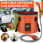 Портативный автомобильный комплект для душа, походный комплект для душа, с 20 л складным ведром, электрический насос высокого давления, мойка для автомобиля, 12 В