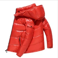 mens and womens winter warm down jacket brand quality coat warm and cold padded jacket metal double sided couple cotton coat