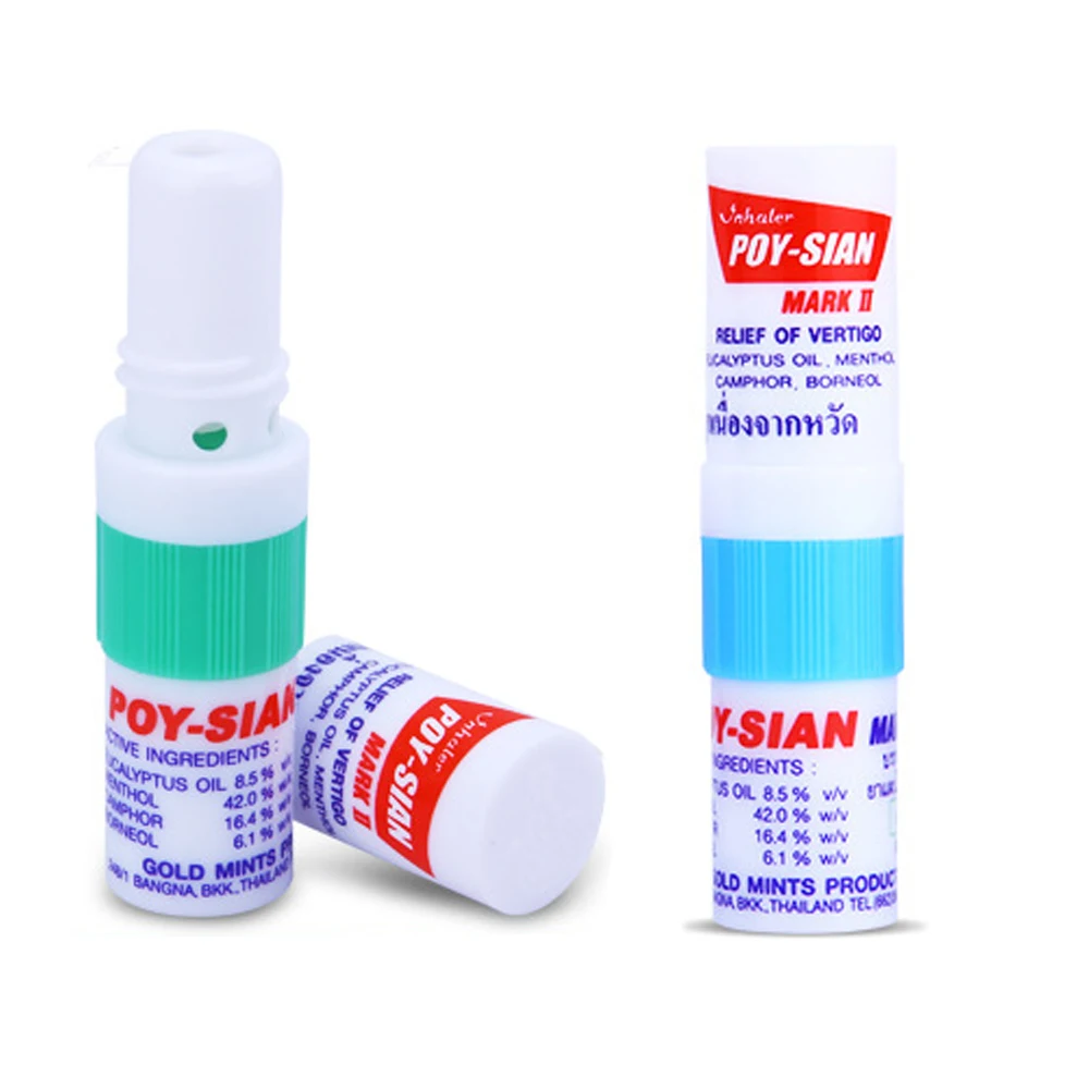 100% Новые тайские контейнеры для носовых ингаляторов Poy sian Mark 2 травяные Sian Stick