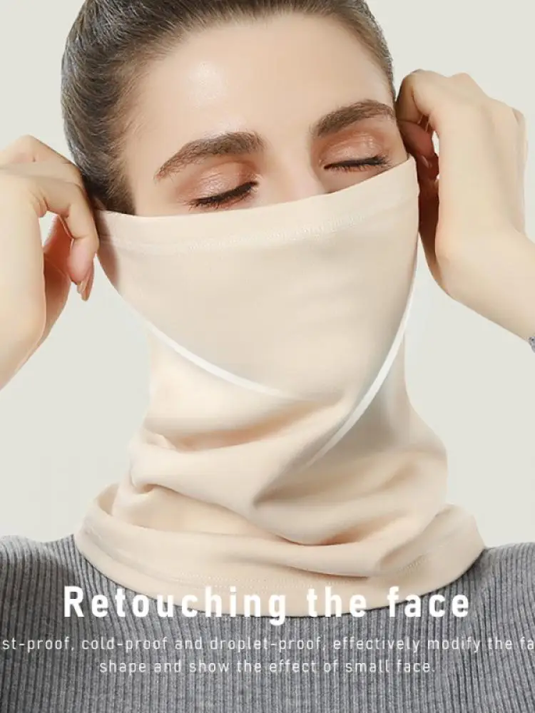 

New Autumn And Winter Men And Women Windproof Dustproof Scarf Mask Stretch Wild Velvet Warm Couple Face Mask