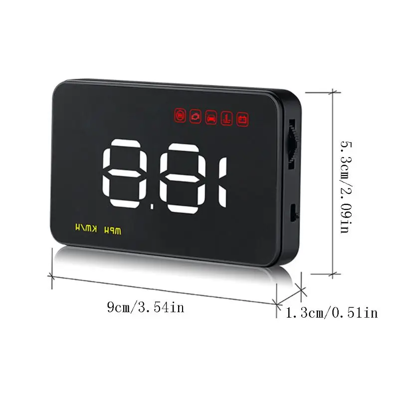 3 5 &quotАвтомобиль HUD Дисплей цифровой лобовое стекло Экран проектор с OBD Интерфейс