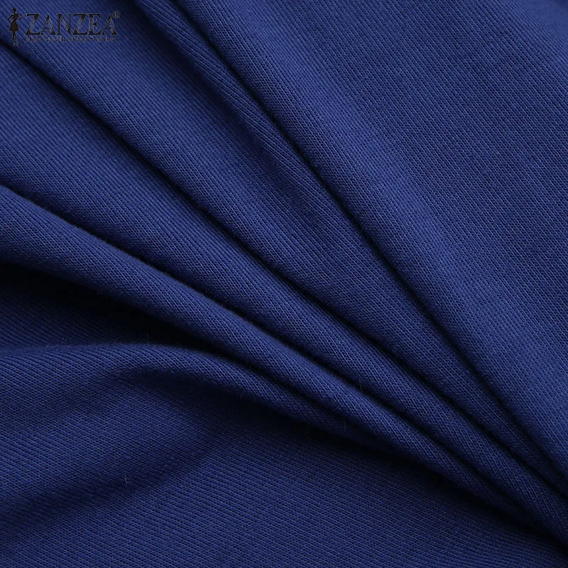 Блузка ZANZEA женская с открытыми плечами пикантная модная повседневная Однотонная