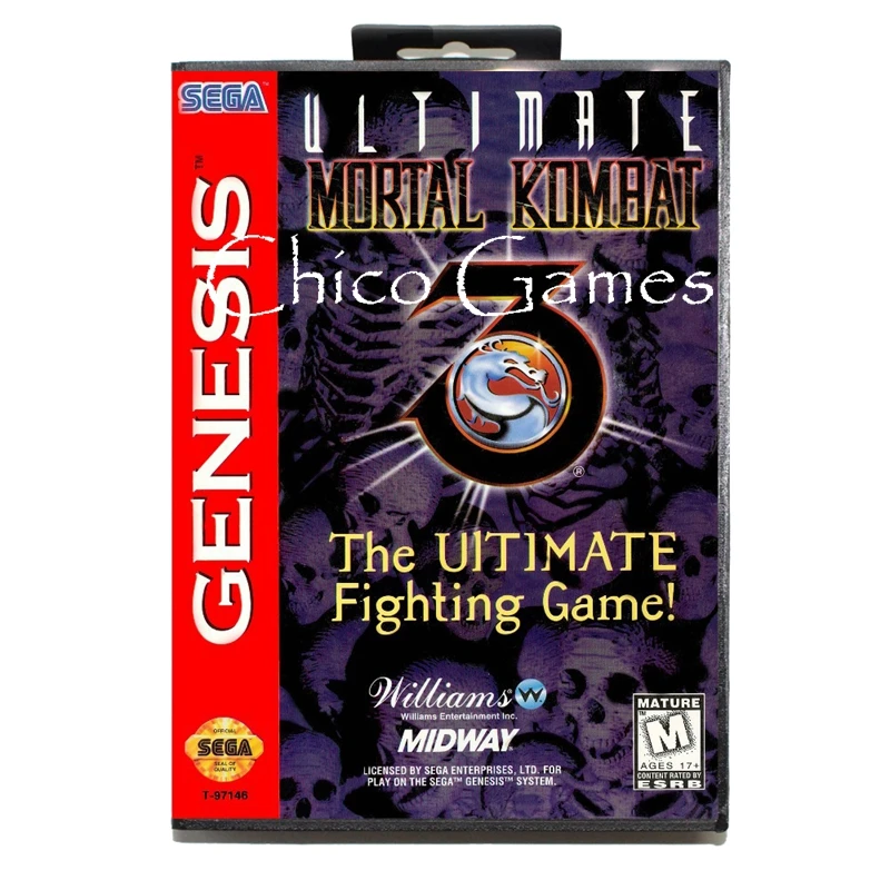 Sega MD игровая карта-Ultimate mmoral Kombat 3 для sega megadrive игровая консоль 16 бит MD карта