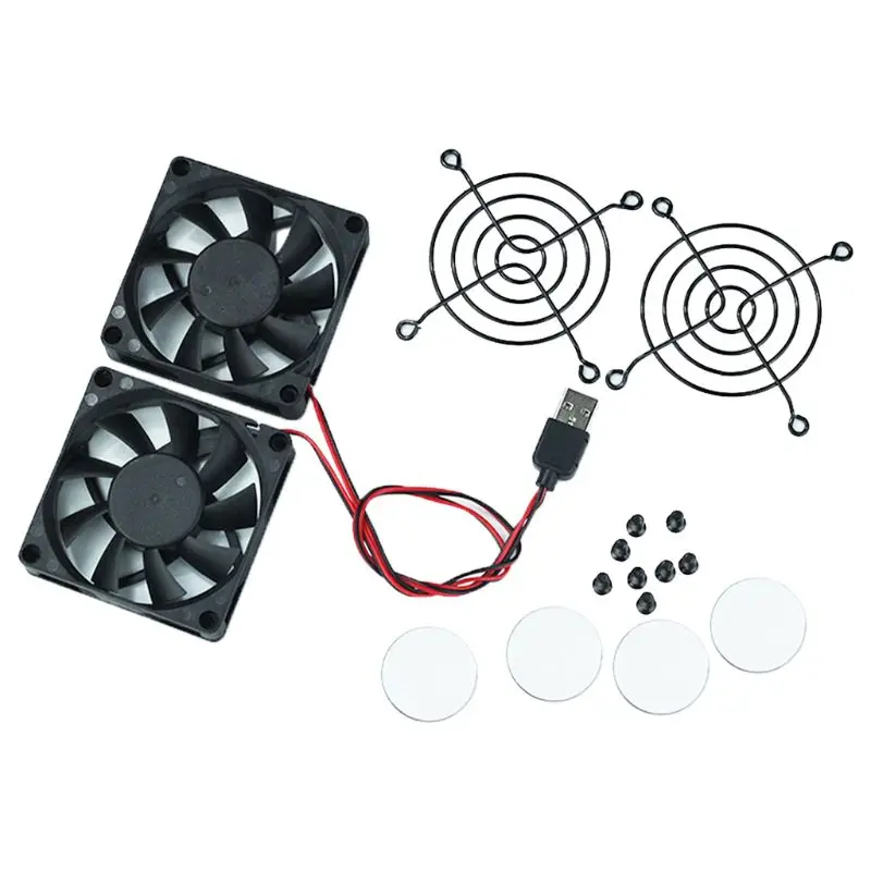 

1Set Cooling Fan USB Fan Cooler for A-SUS RT-AC68U/AC86U/AC87U/R8000 Router