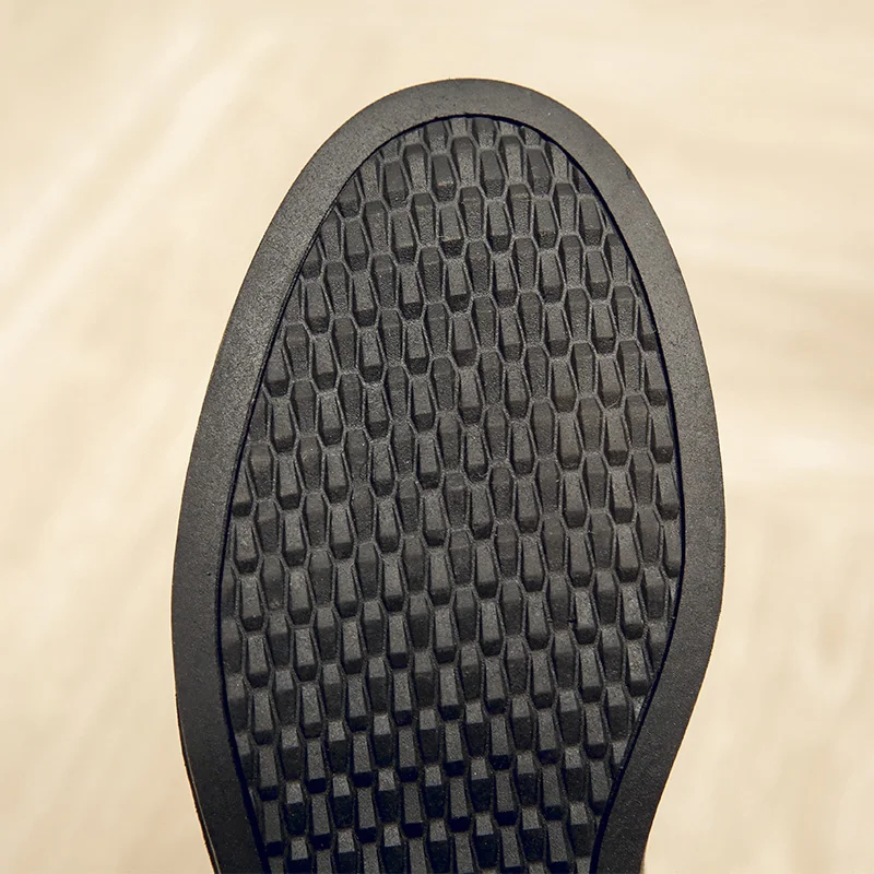 Rimocy/женские байкерские сапоги; водонепроницаемые Нескользящие черные кожаные сапоги до середины икры на квадратном каблуке; женская зимняя обувь в стиле панк с молнией сзади на шнуровке