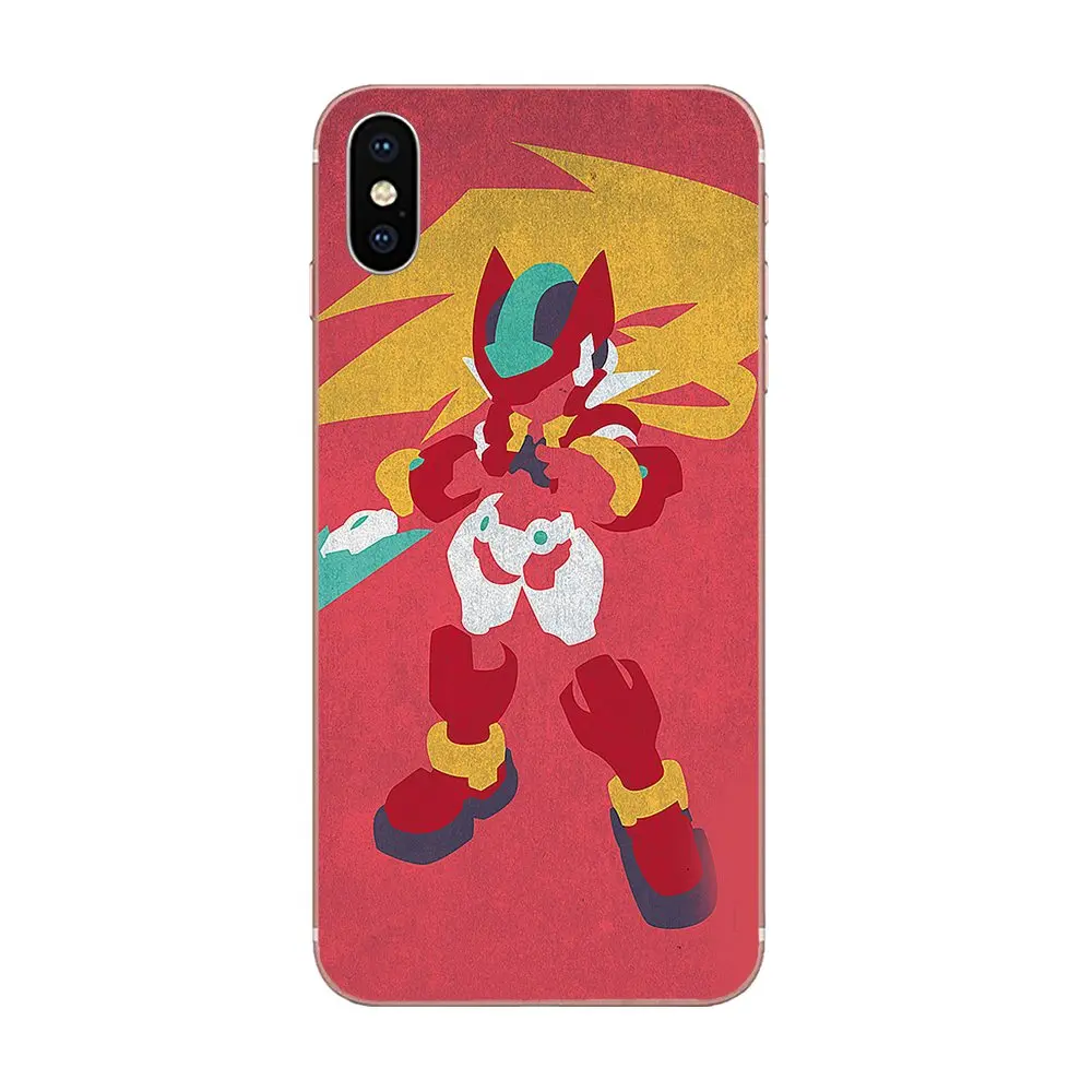 Megaman Mega Man X Черный Мягкий чехол для сотового телефона Apple IPhone XS Max XR 4 4s 5 5C 5S SE 6 6S 7 8 Plus