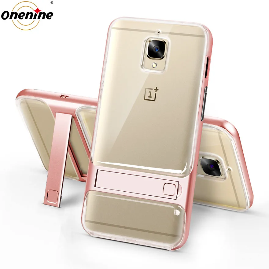 Crystal Rose Gold Чехол для телефона Oneplus 3 One Plus 3T Чехлы и чехлы 5," PC TPU силиконовый гибридный 360 Защитный чехол OnePlus3T - Цвет: Crystal Rose Gold