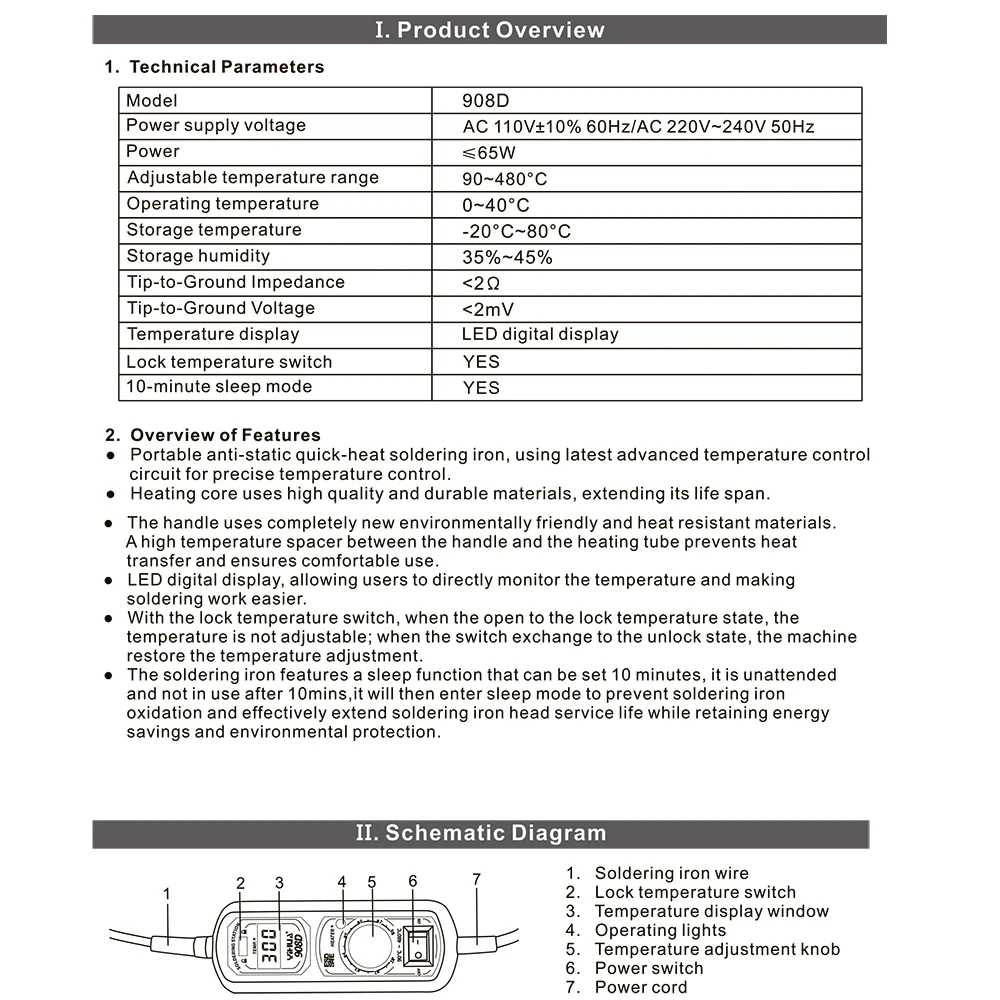 YIHUA 8858-I 8858 908D EU/US 650 Вт lcd Регулируемая электронная Тепловая фена паяльная станция BGA сварочные инструменты