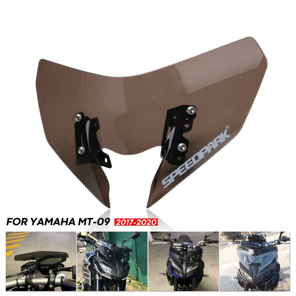 

For Yamaha MT-09SP FZ-09 MT-09 2017-2020 Motorcycle Accessories Windshield pare-brise wind deflectors Front windshield 2017-2020