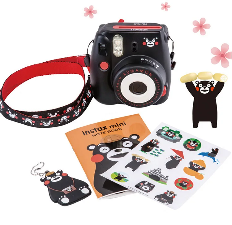 Оригинальная камера моментальной печати Kumamon Fuji Fujifilm Instax Mini 8, обычная съемка снимков