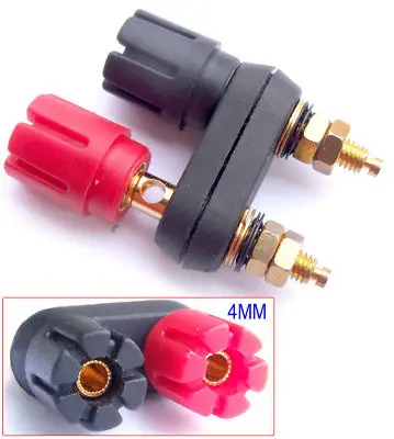DHL/EMS 100 ПК двойная вилка типа банан для вязки разъем микрофона Cables A8|Аксессуары