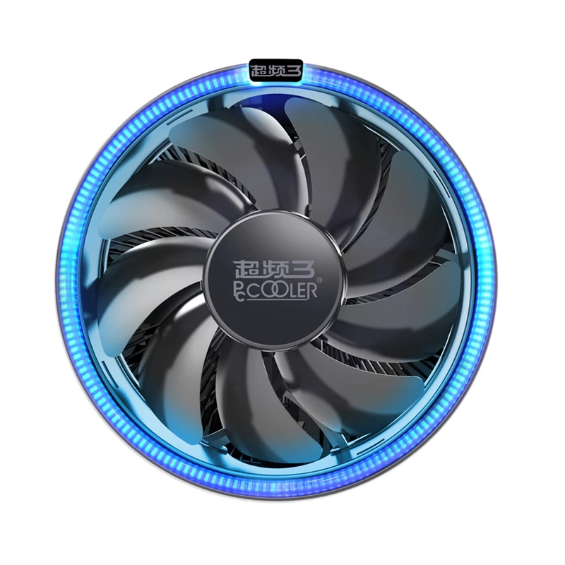 Pccooler 12 см светодиодный синий красный апертура кулер для процессора 12 см PWM вентилятор бесшумный для AMD AM3 AM4 Intel 775 115X радиатор охлаждения процессора тихий