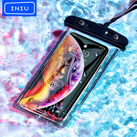 INIU IP68 Универсальный Водонепроницаемый Чехол для телефона водонепроницаемая сумка чехол для мобильного телефона для iPhone 13 12 11 Pro Max X Xs 8 Xiaomi ...
