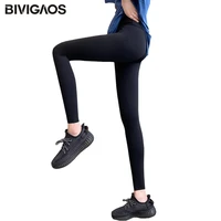 bivigaos 2021 new black leggings womens spring high waist liquid skinny thin fitness legging sharkskin stretch workout leggings