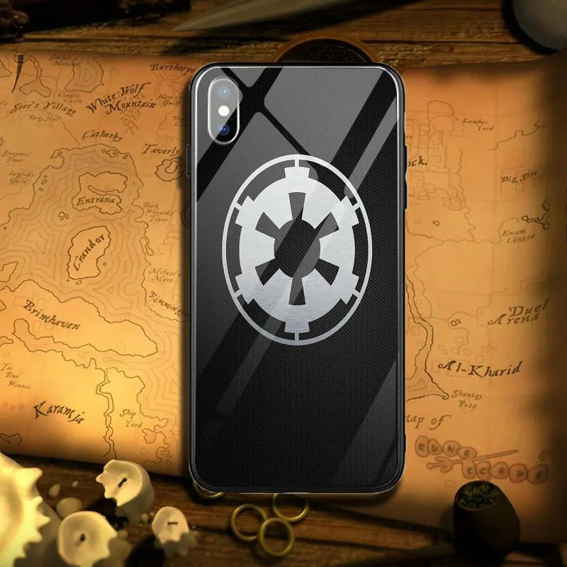 Чехол для телефона из закаленного стекла iPhone 5 5S SE X XR XS Max 6 6S 6Plus Plus 7 7Plus 8 8Plus