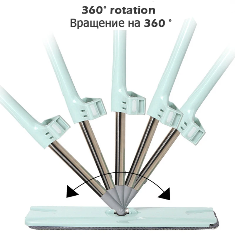 Швабра с отжимом для деревянного пола автоматическая вращающаяся на 360