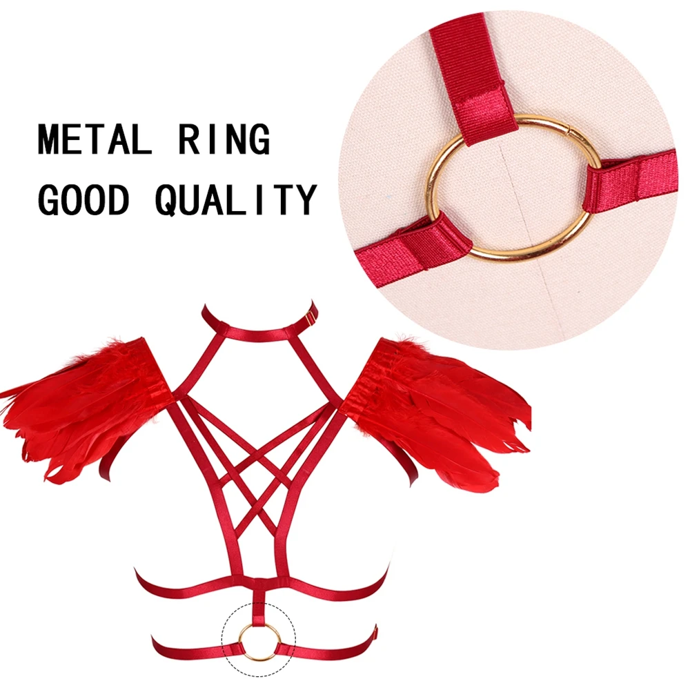 Портупея для груди в готическом стиле БДСМ панк |