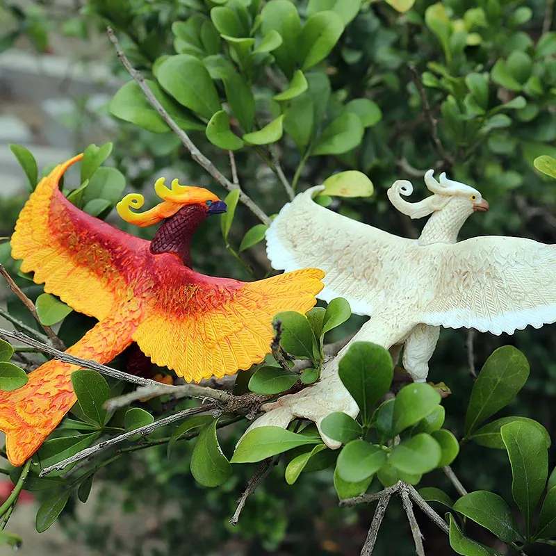 Oenux Bird Paradise Parrot Peacock Woodpecker Toucan Owl Ostrich Phoenix Animals Action Figure PVC Birds Figurines Kids Toy Gift | Игрушки и