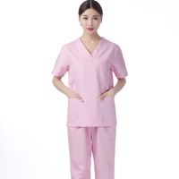 doctor uniforms scrub tops and pants unisex spa pet grooming workwear medical nurse clothes set short sleeve beautician uniforms