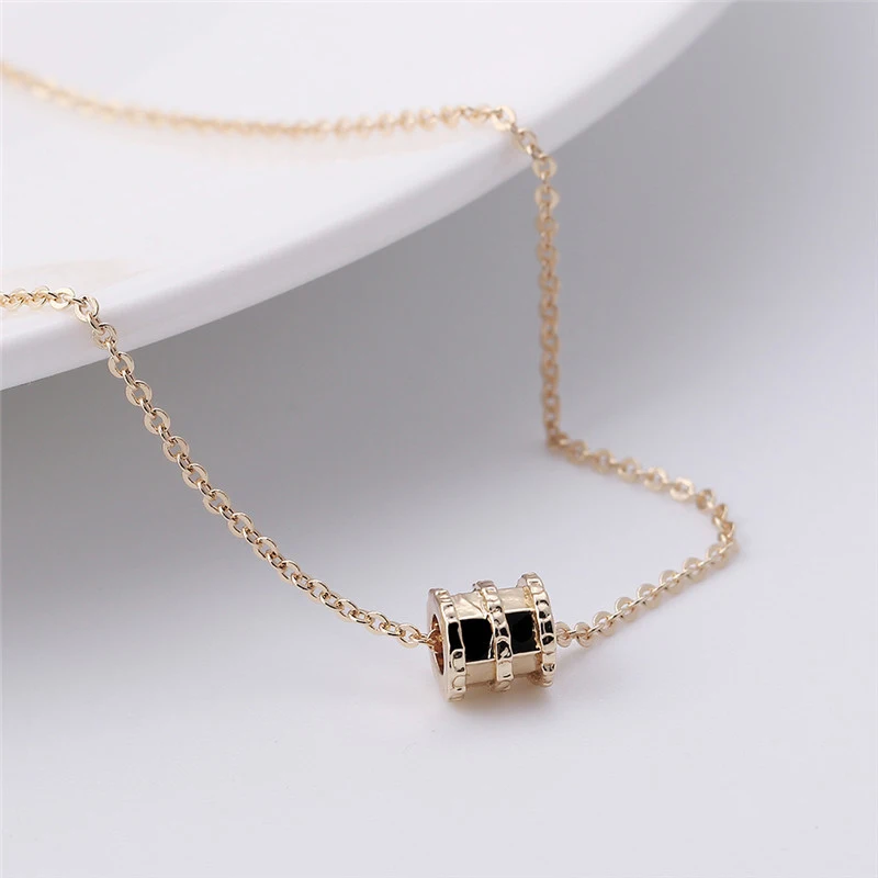 Женское Ожерелье цепочка цилиндр кулон простые украшения подарки магазин NYZ |