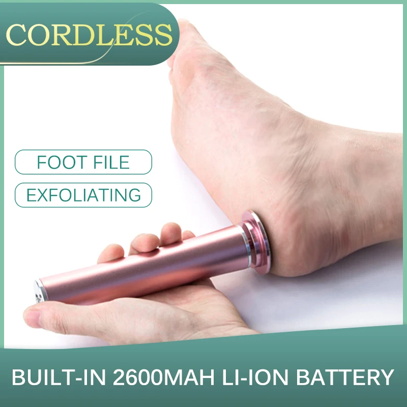 Беспроводная электрическая пилка для ног педикюр 60 шт. наждачная бумага